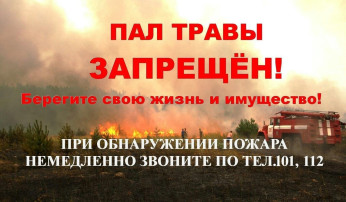 Пал травы - большой пожар! Пал травы - большой пожар!.